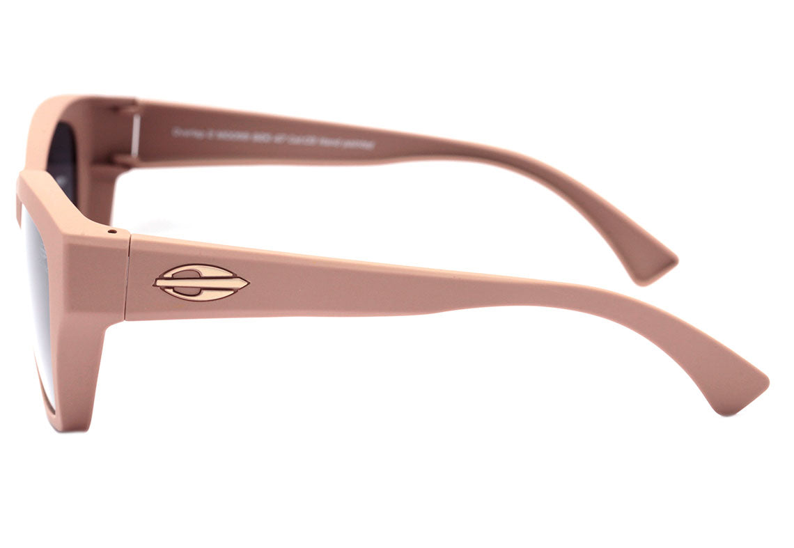 Mormaii Overlap 2 De Sobreposição Nude Fosco / Cinza Degradê Polarizado Unico - Lente 5,5 cm