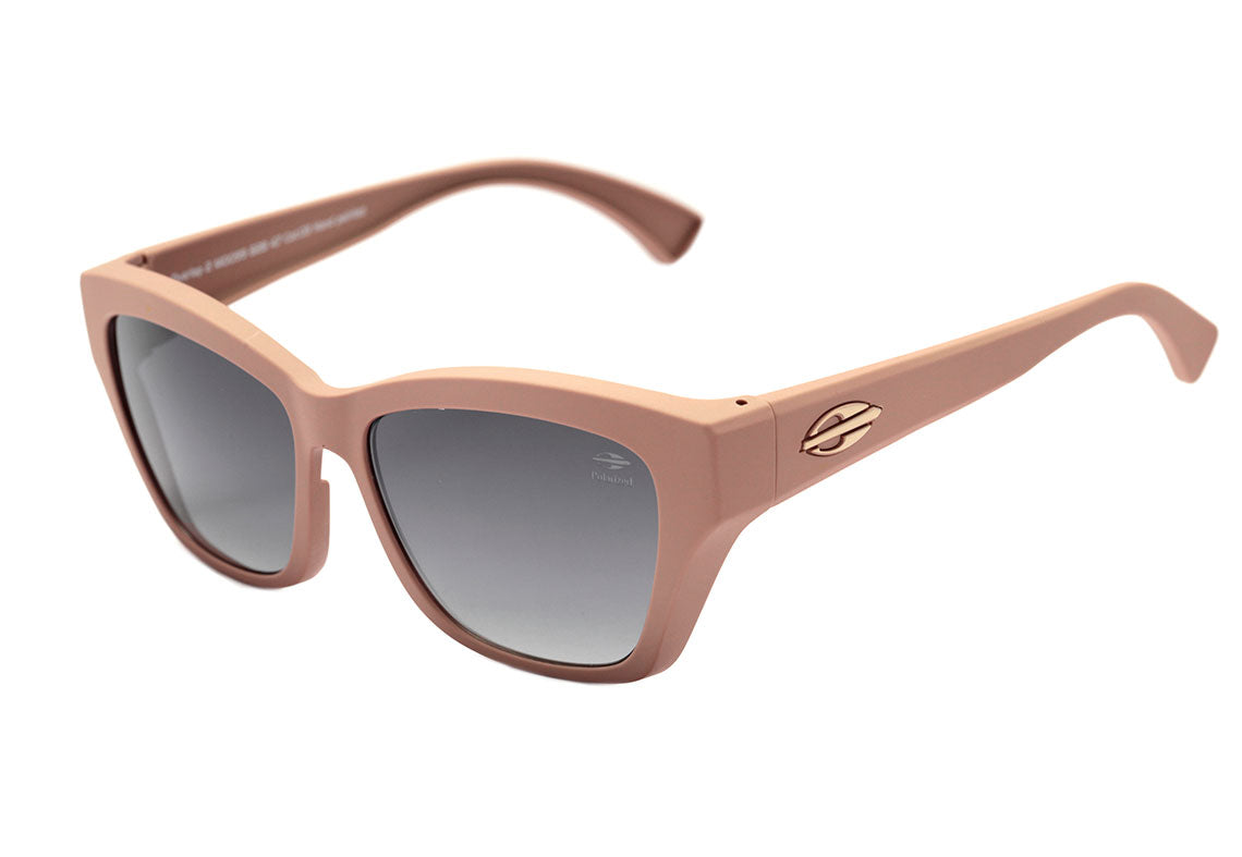 Mormaii Overlap 2 De Sobreposição Nude Fosco / Cinza Degradê Polarizado Unico - Lente 5,5 cm