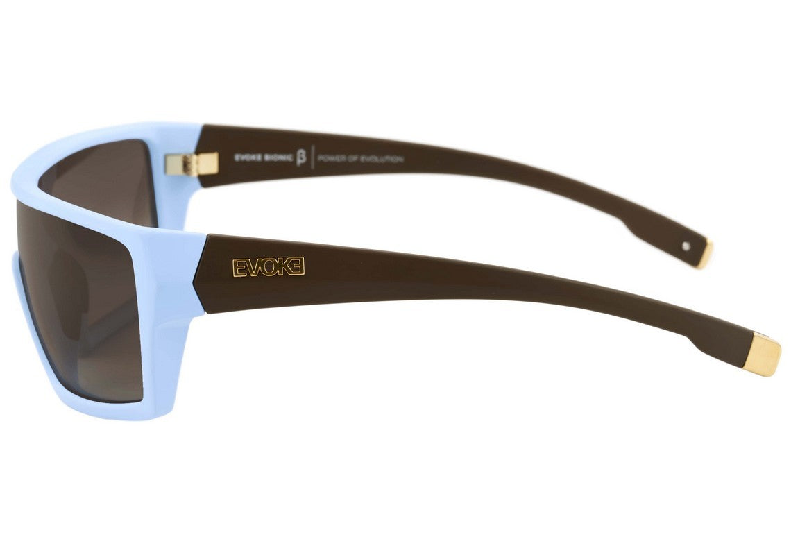 Óculos de Sol Evoke Bionic Beta - Blue Temple Brown Matte/ Brown