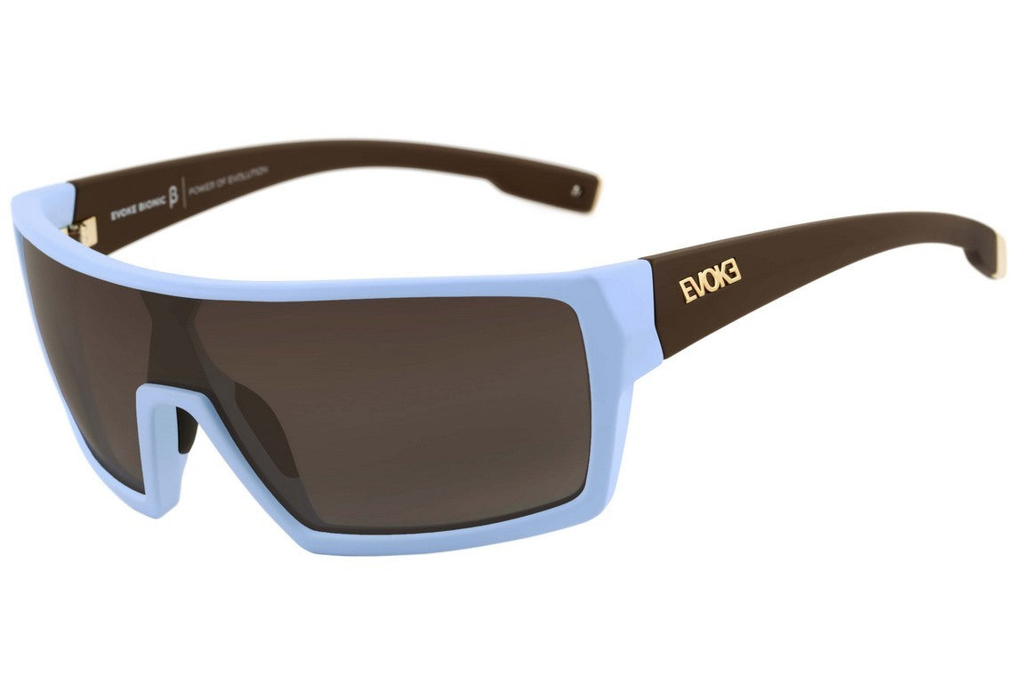 Óculos de Sol Evoke Bionic Beta - Blue Temple Brown Matte/ Brown
