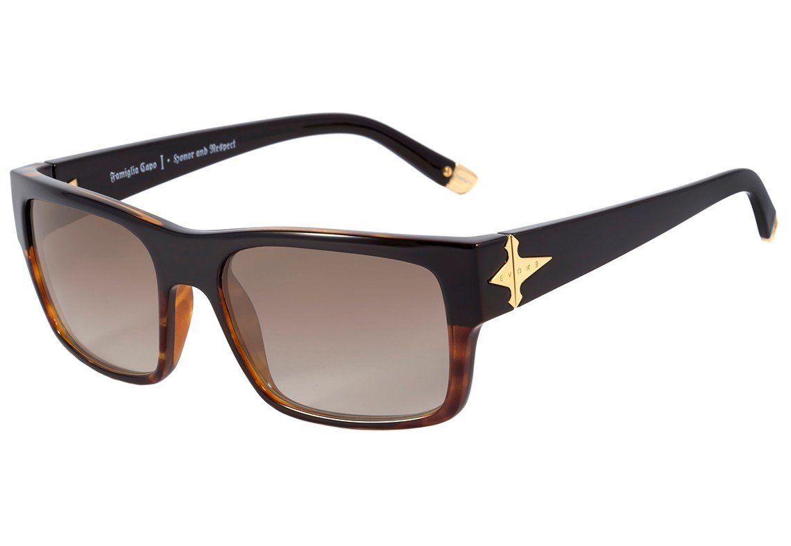 Óculos de Sol Evoke Capo I Black Wood/ Brown