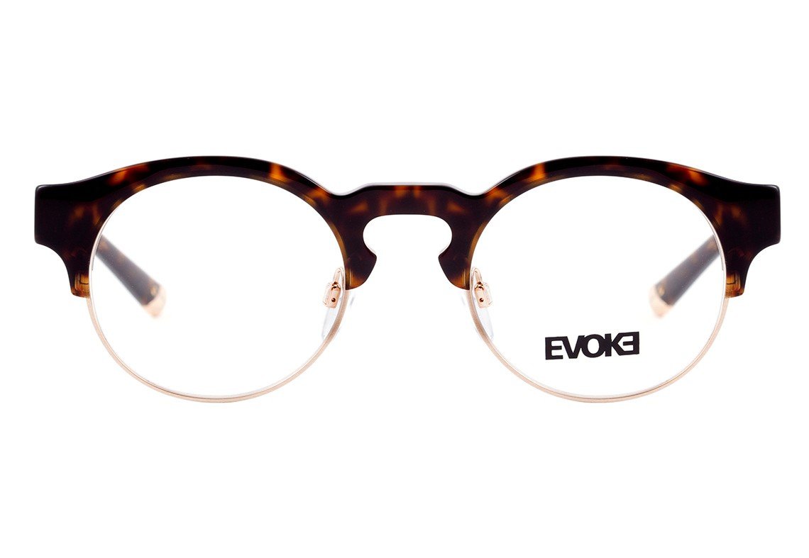 Óculos de Grau Evoke Capo III G21 Turtle Brown Gold - Lente 4,9 cm