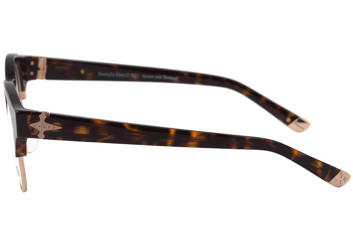 Óculos de Grau Evoke Capo III G21 Turtle Brown Gold - Lente 4,9 cm