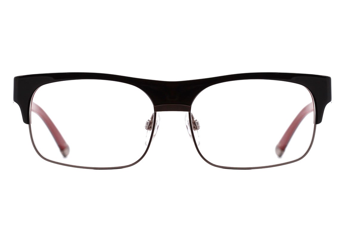 Evoke Capo IV H01 Black Shine Temple Purple - Lente 5,6 cm - Grau