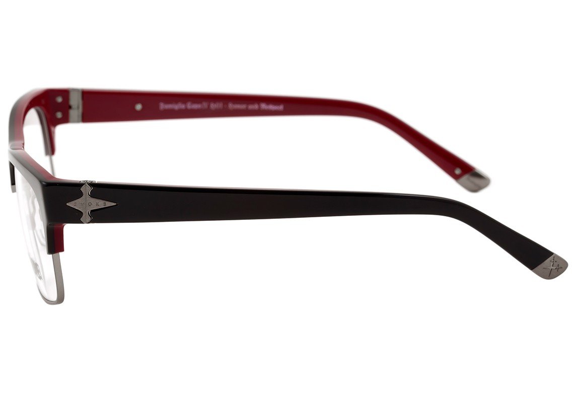 Evoke Capo IV H01 Black Shine Temple Purple - Lente 5,6 cm - Grau