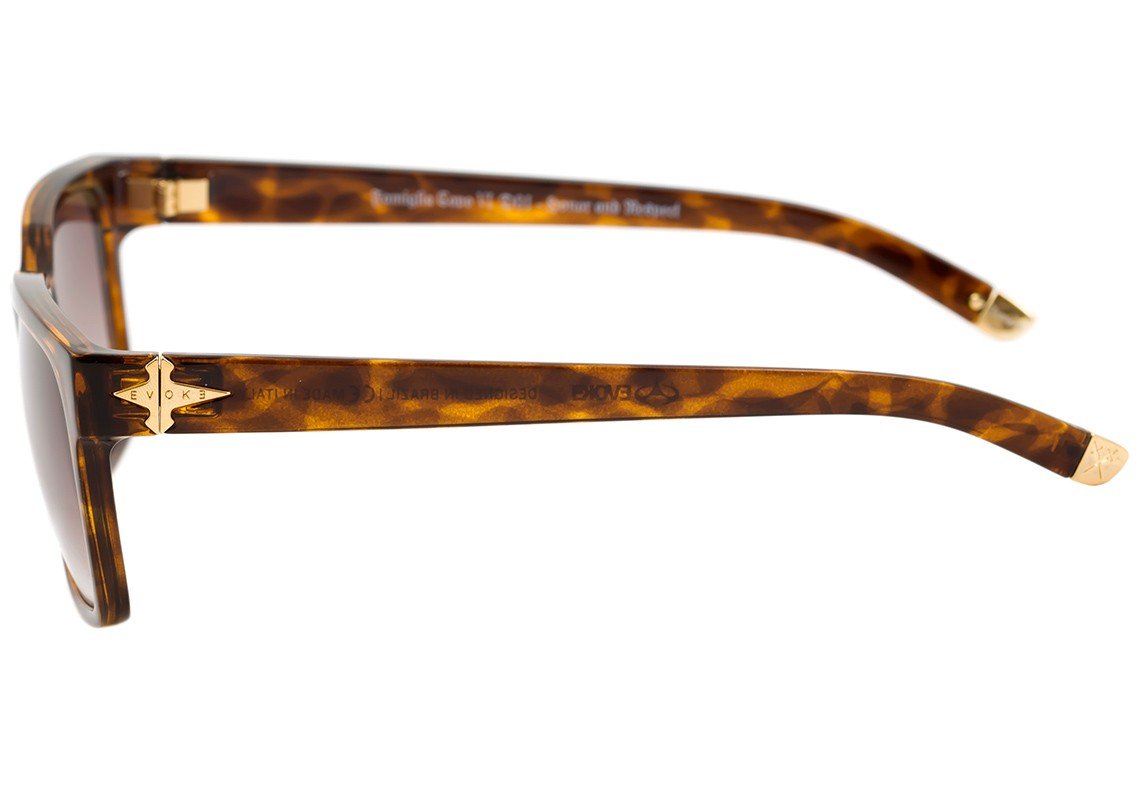 Óculos de Sol Evoke Capo VI D01 Turtle / Brown Degradê - 57 mm