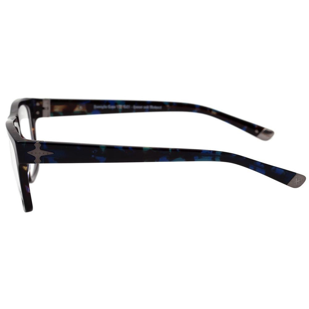 Evoke Capo VIII G21 Black Shine Blue Turtle - Lente 5,3 cm - Grau