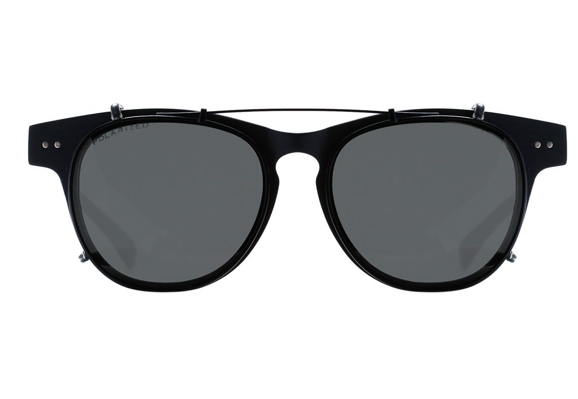 Evoke Classic H01 Clip On Matte Blue / Gray Polarizado - Lente 5,2 cm
