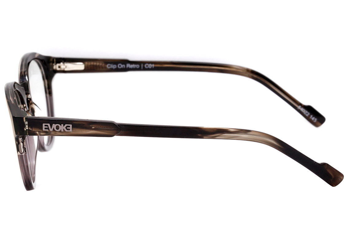 Evoke Clip On Retrô C01 Wood Gray Gun