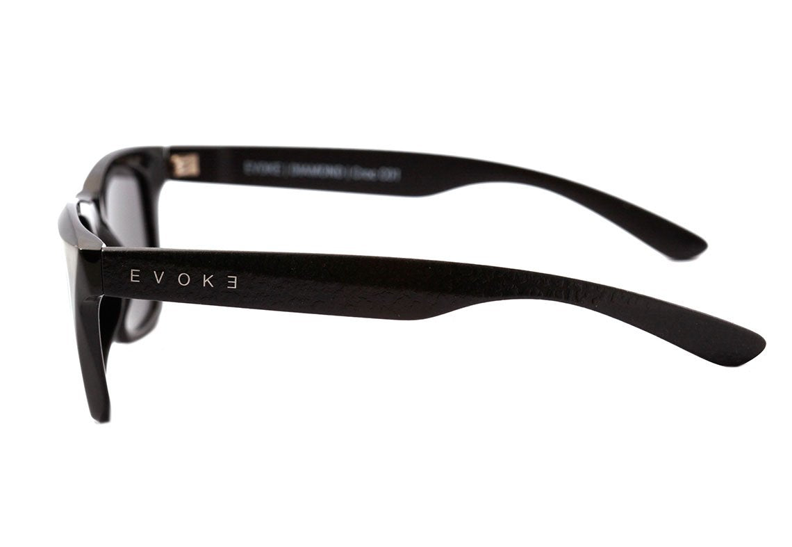 Óculos de Sol Evoke Diamond C01 Black Shine Crocodilus/ Gray Total Unico