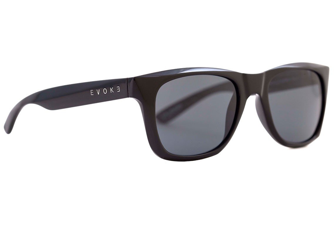 Óculos de Sol Evoke Diamond Wd01 Black Shine Wood/ Brown