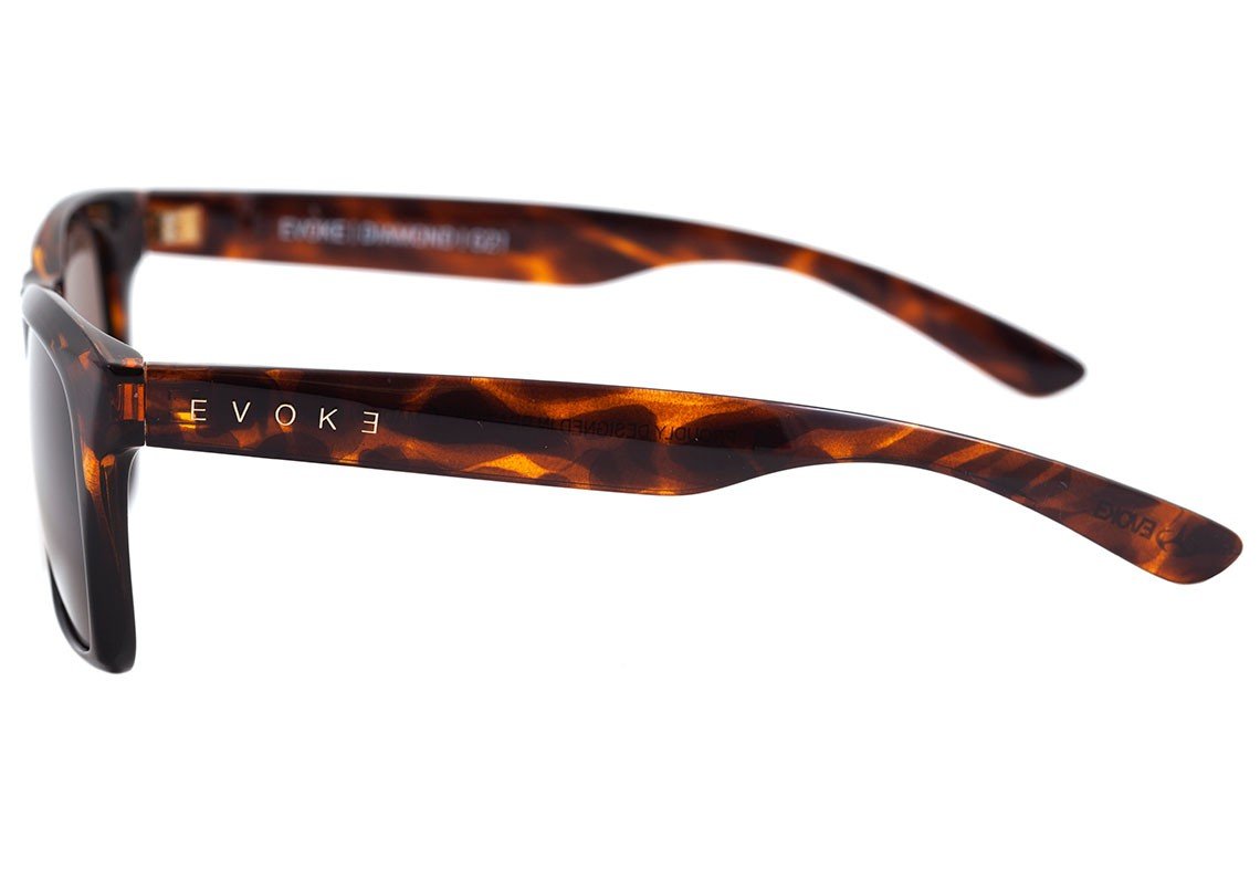 Óculos de Sol Evoke Diamond G21 Turtle Black Shine / Brown - 53 mm