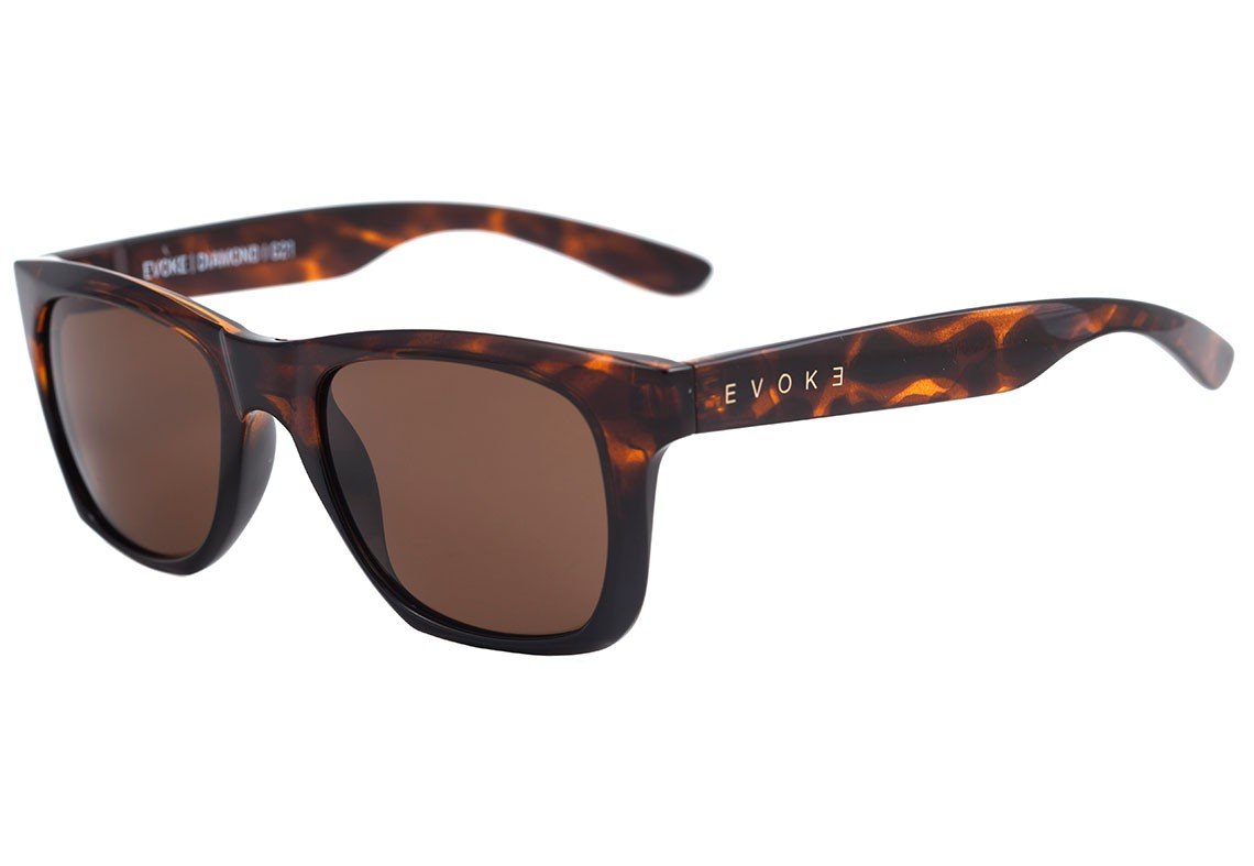 Óculos de Sol Evoke Diamond G21 Turtle Black Shine / Brown - 53 mm