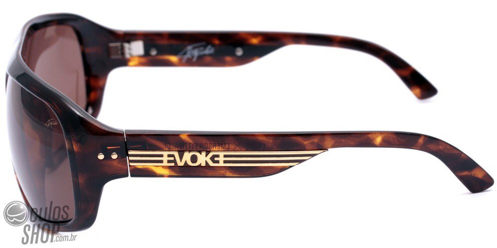 Óculos de Sol Evoke Emerson Fittipaldi Brown/ Gray Degradê