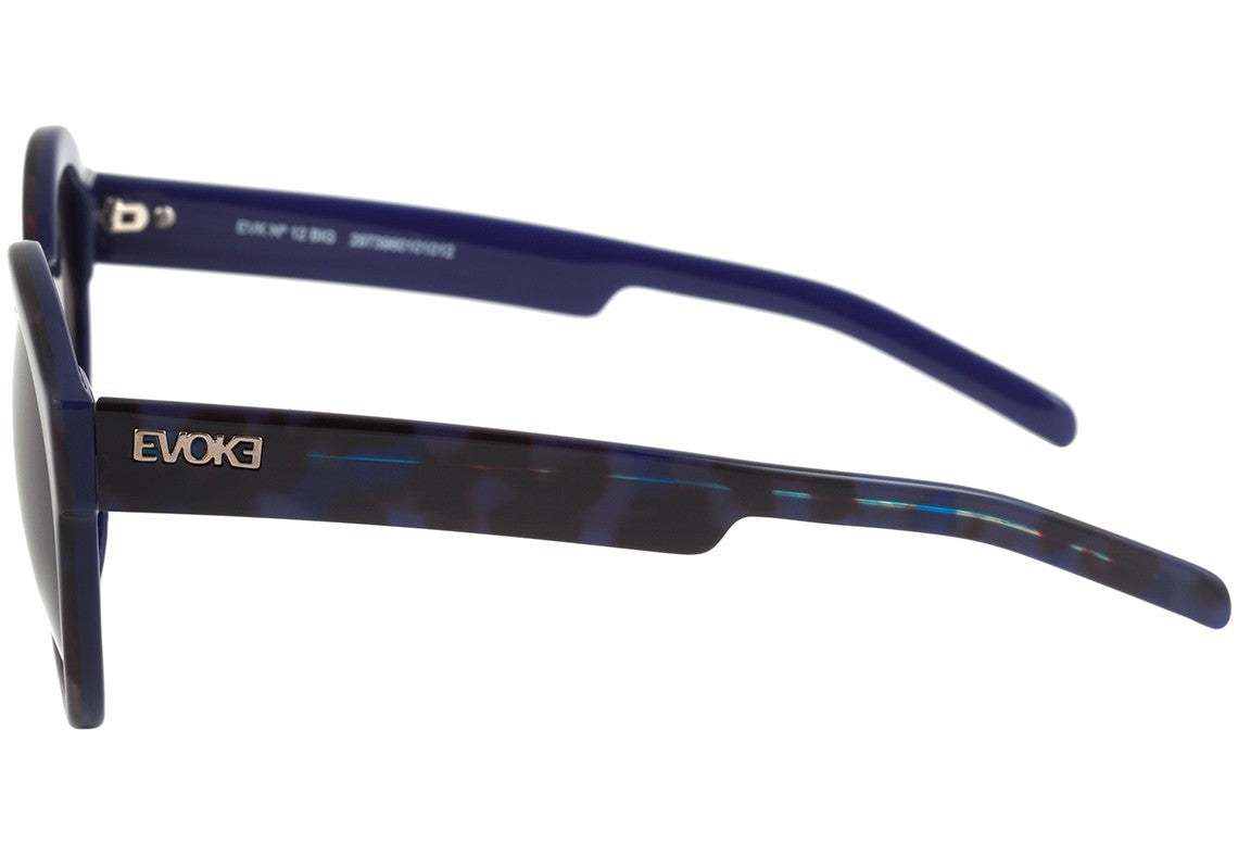 Óculos de Sol Evoke Evk 12 Big Turtle Blue Blue/ Gray