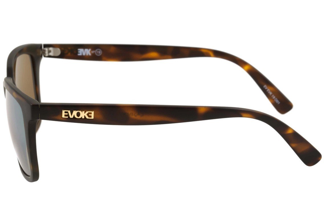 Evoke EVK 19 D01 Turtle Matte / Gold Espelhado - Lente 5,5 cm - Sol