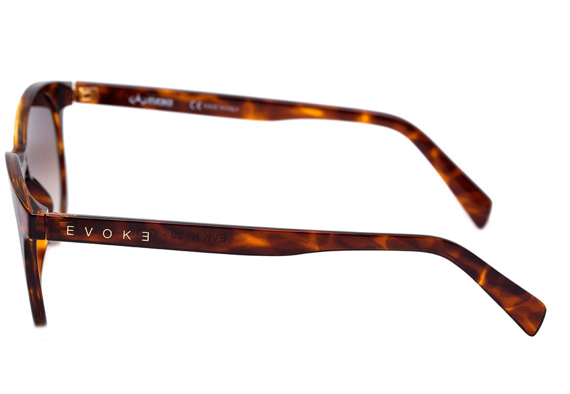 Óculos de Sol Evoke EVK 20 G21S Demi Shine Gold / Gold Flash Unico - 50 mm