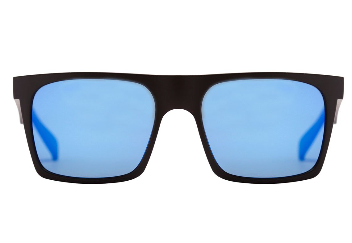 Óculos de Sol Evoke EVK 22 A12S Black Matte / Blue Espelhado Unico - 55 mm