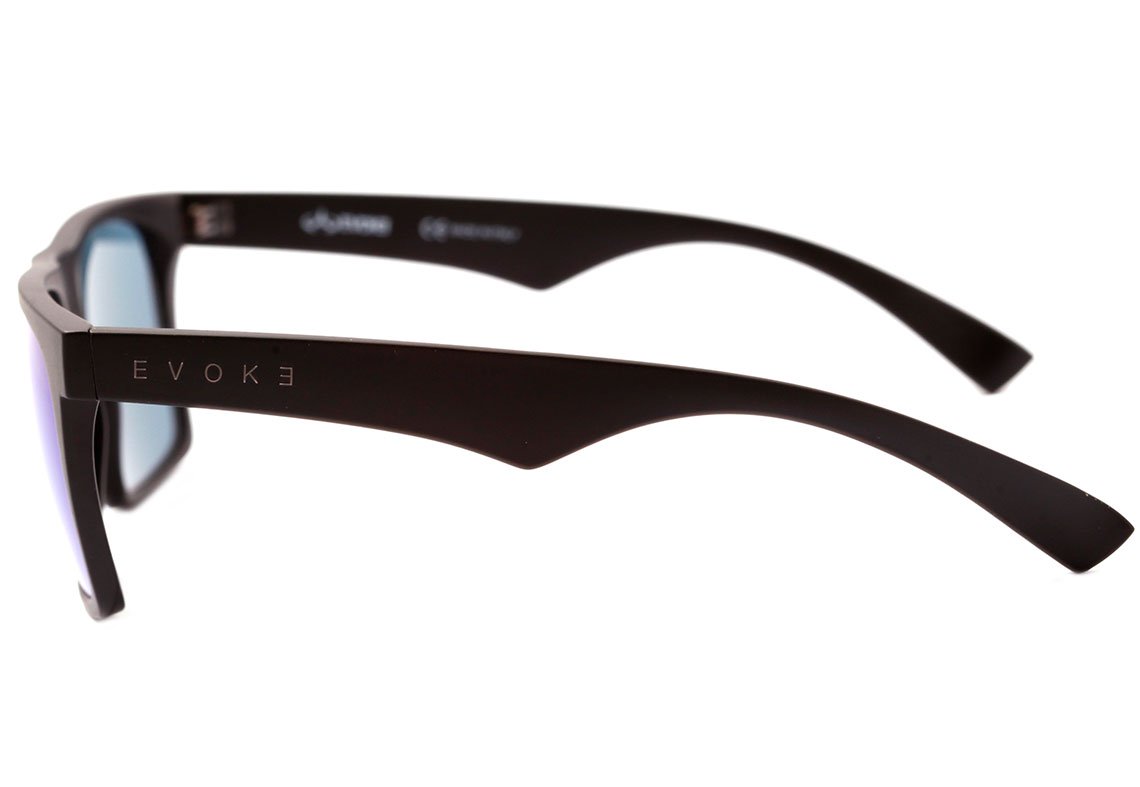 Óculos de Sol Evoke EVK 22 A12S Black Matte / Blue Espelhado Unico - 55 mm
