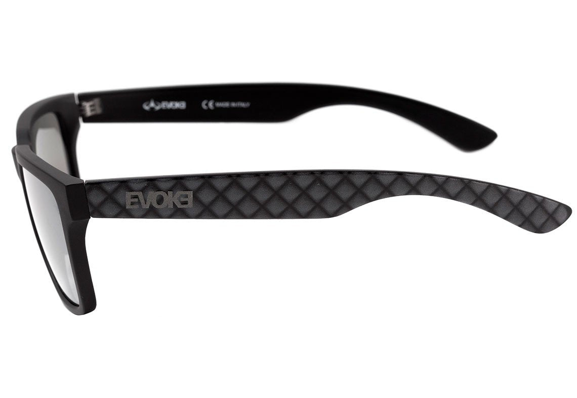 Óculos de Sol Evoke EVK 23 A11S Black Matte Rubber / Silver Flash - 55 mm