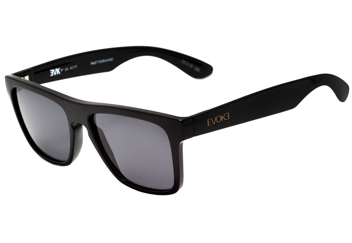 Óculos de Sol Evoke EVK 24 A01P Black Shine / Black Polarized Unico - 54 mm