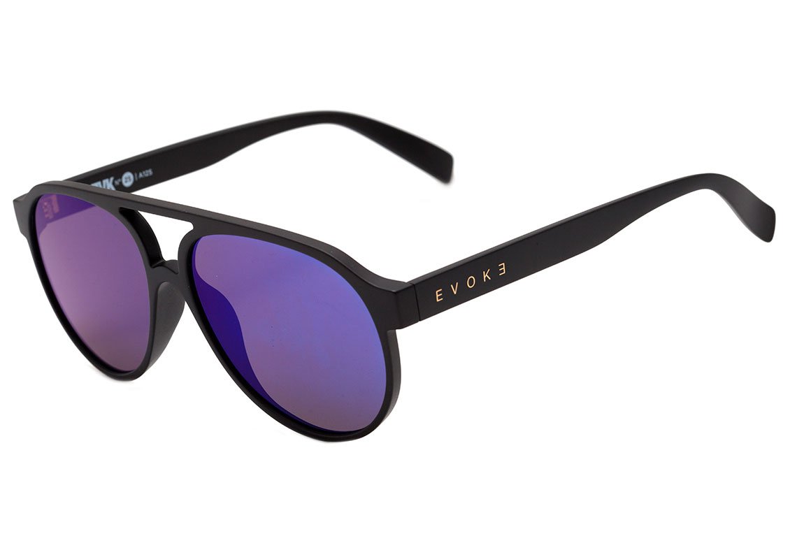 Evoke EVK 25 A12S Black Matte / Blue Espelhado Unico - 56 mm