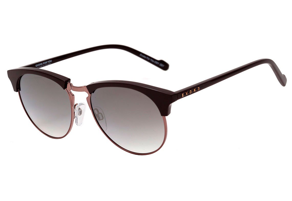 Óculos de Sol Evoke For You DS1 D01 Brown Shine / Gold Espelhado - 54 mm