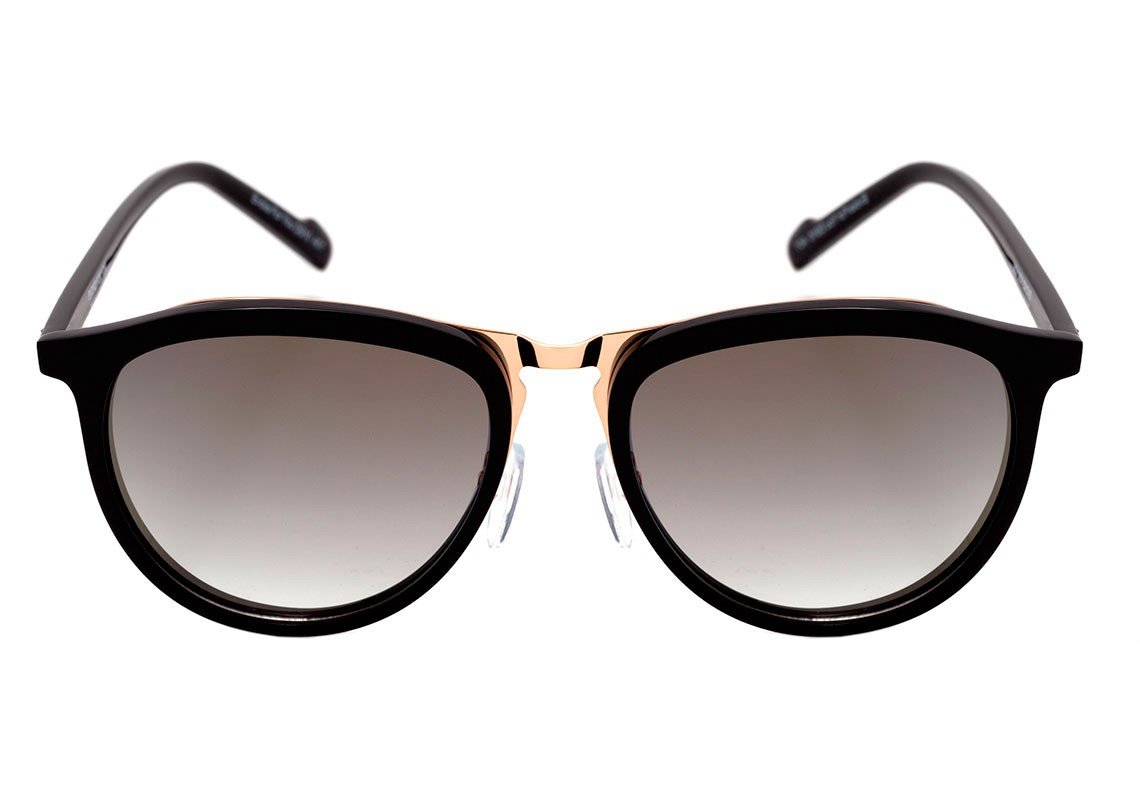 Óculos de Sol Evoke For You DS10 A01 Black Shine Gold / Gold Degradê Espelhado - 56 mm