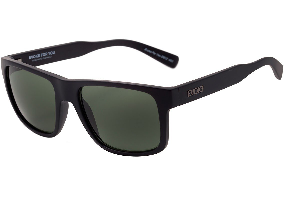 Óculos de Sol Evoke For You Ds12 A02 Black Matte/ Gray - Lente 5,5 Cm
