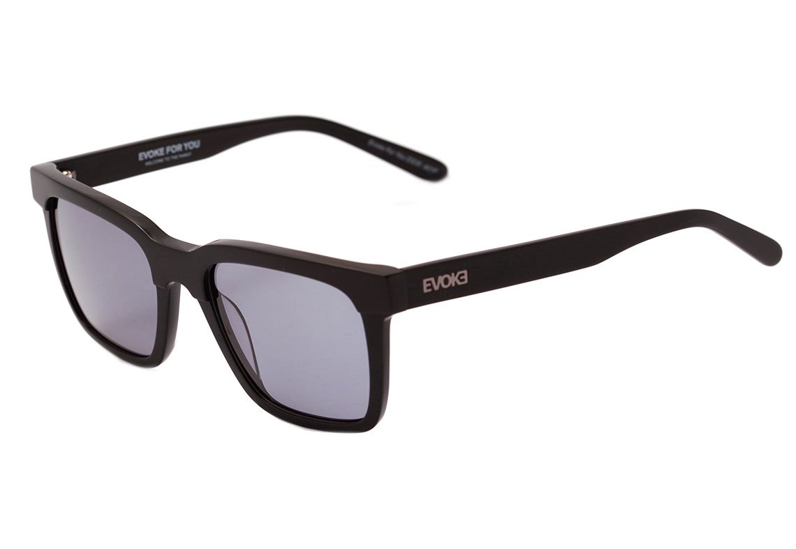 Óculos de Sol Evoke For You Ds30 A01F Black Shine Black Matte/ Gray Total Unico