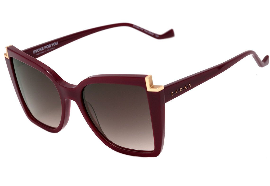 Óculos de Sol Evoke For You Ds32 T01 Red Shine Gold/ Brown Gradient 53 mm