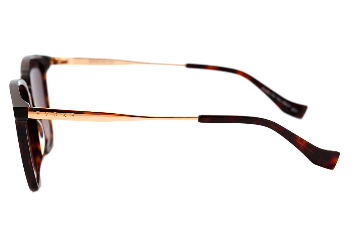 Óculos de Sol Evoke For You Ds37 G21 Turtle Shine Gold/ Brown Degradê Unico