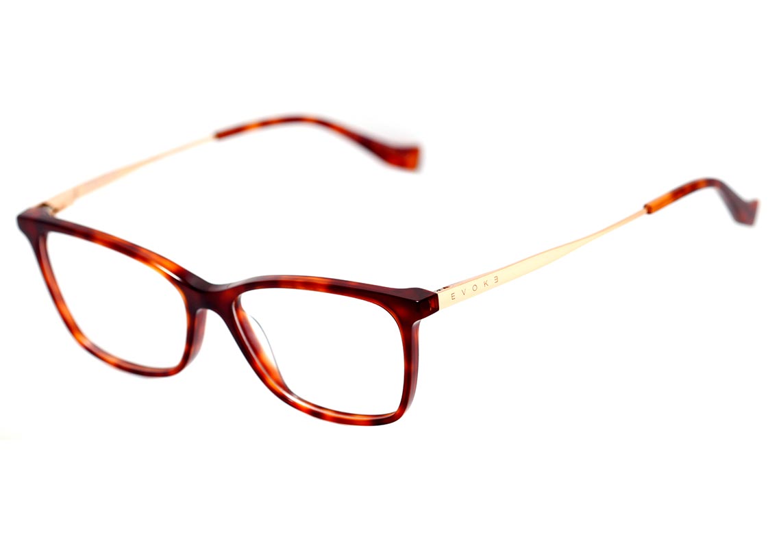 Evoke For You DX19 G21 Turtle Shine Temple Gold - Lente 5,3 cm - Grau