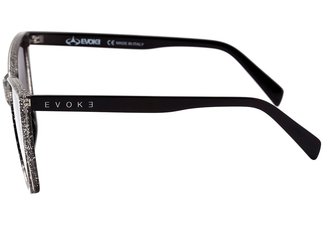 Evoke Godmother A01S Black Shine Glitter / Silver Flash - 57 mm - Sol