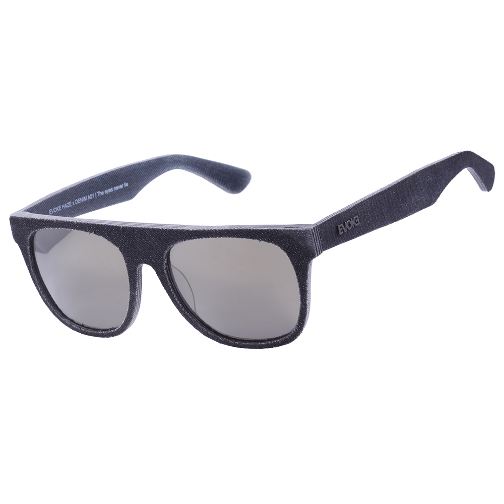 Óculos de Sol Evoke Haze X Denim A01 Preto Fosco / Gold- 56 mm