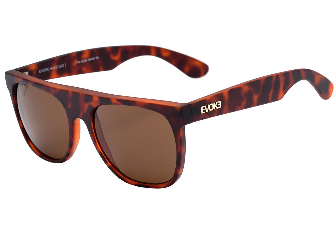 Óculos de Sol Evoke Haze Turtle Matte / Brown - 56 mm