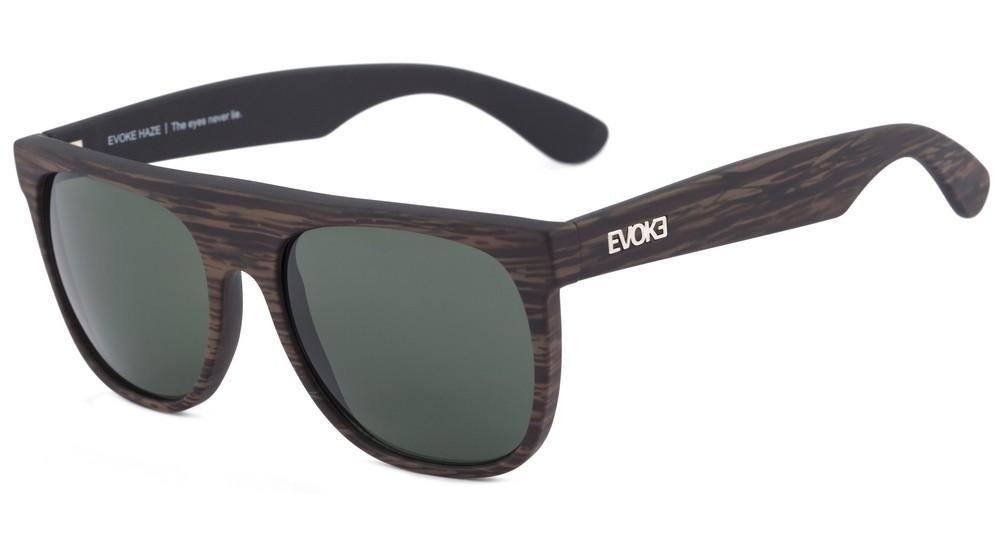 Óculos de Sol Evoke Haze Wood Black Matte/ Green G15