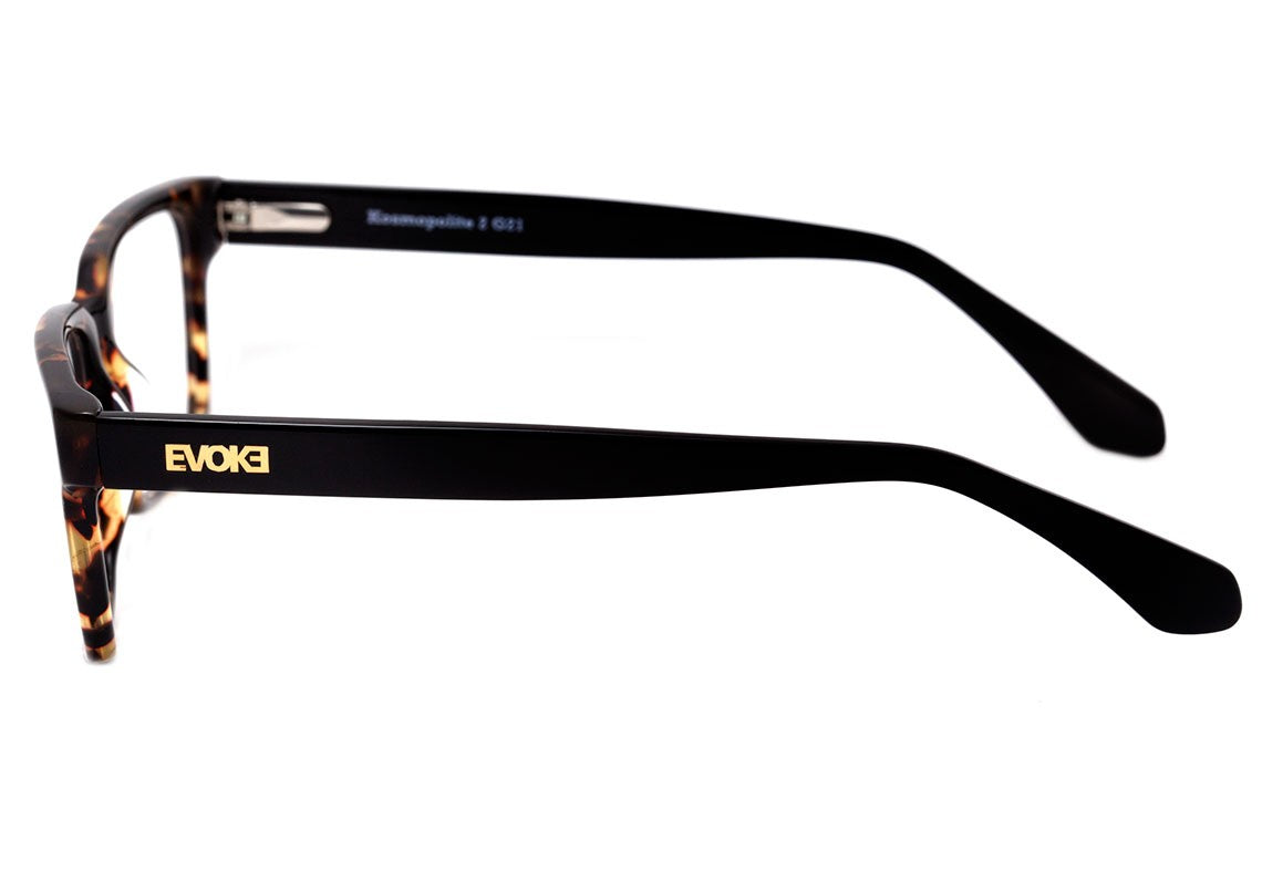 Evoke Kosmopolite 2 G21 Turtle Shine Temple Black - Lente 5,3 cm - Grau