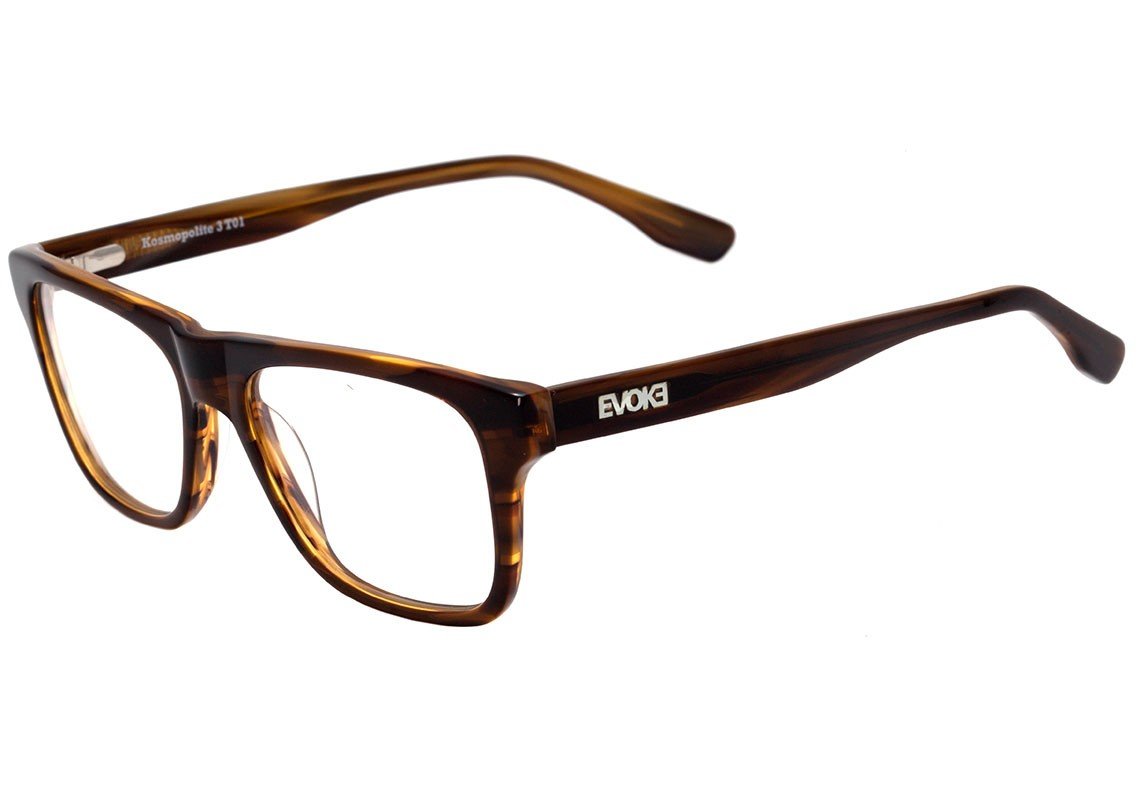 Evoke Kosmopolite 3 T01 Brown Striped Caramel - Lente 5,2 cm - Grau