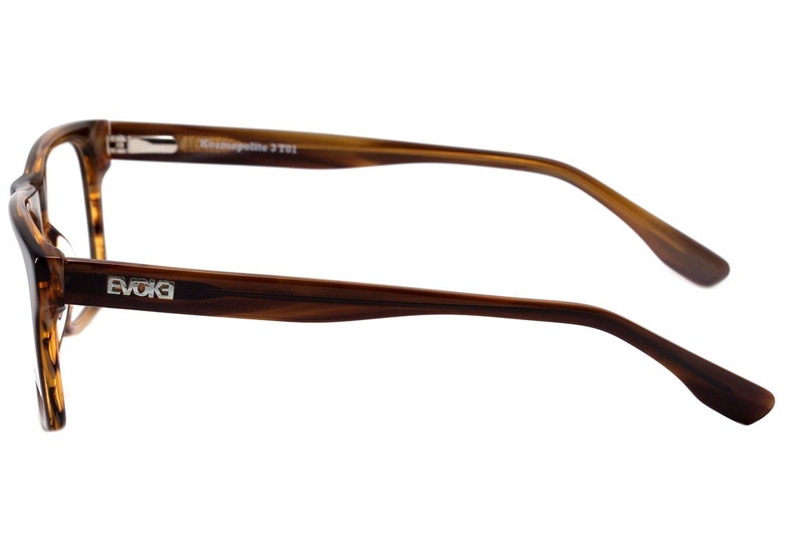 Evoke Kosmopolite 3 T01 Brown Striped Caramel - Lente 5,2 cm - Grau