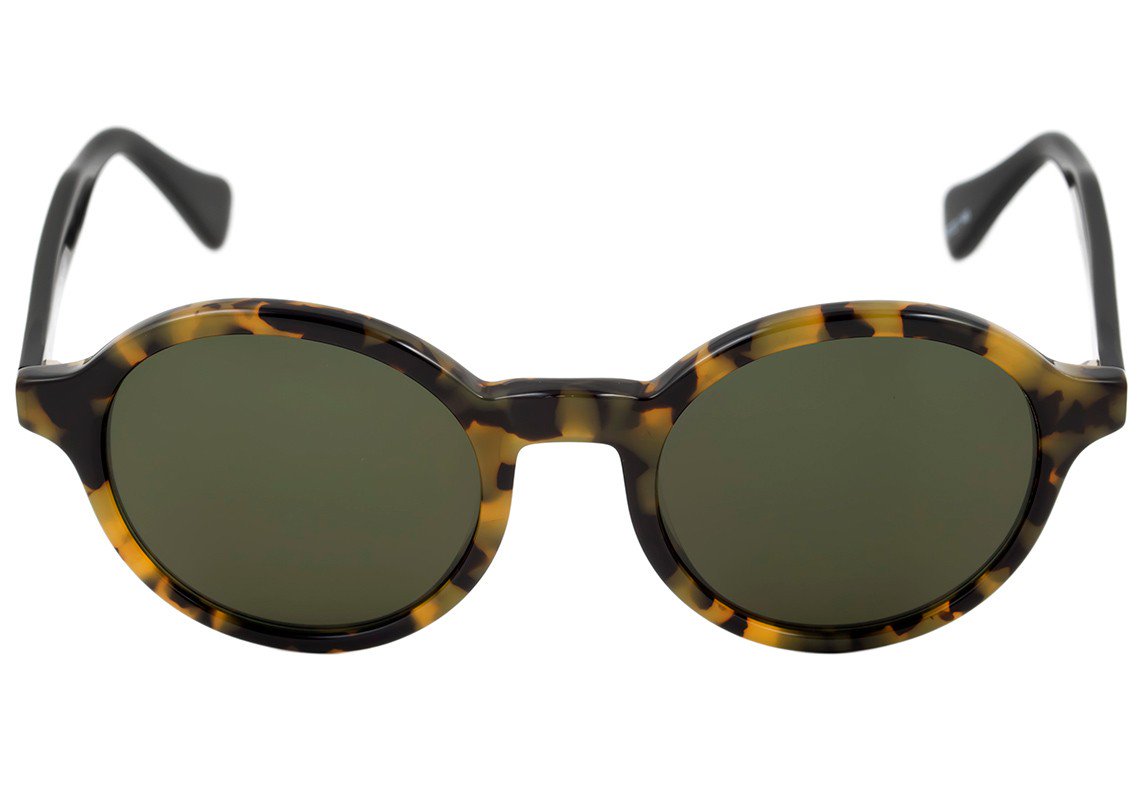 Evoke Kosmopolite DS1 G21 Blond Turtle Temple Black / G15 Green - 50 mm - Sol