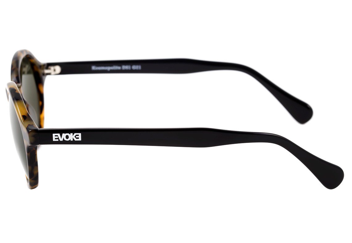 Evoke Kosmopolite DS1 G21 Blond Turtle Temple Black / G15 Green - 50 mm - Sol