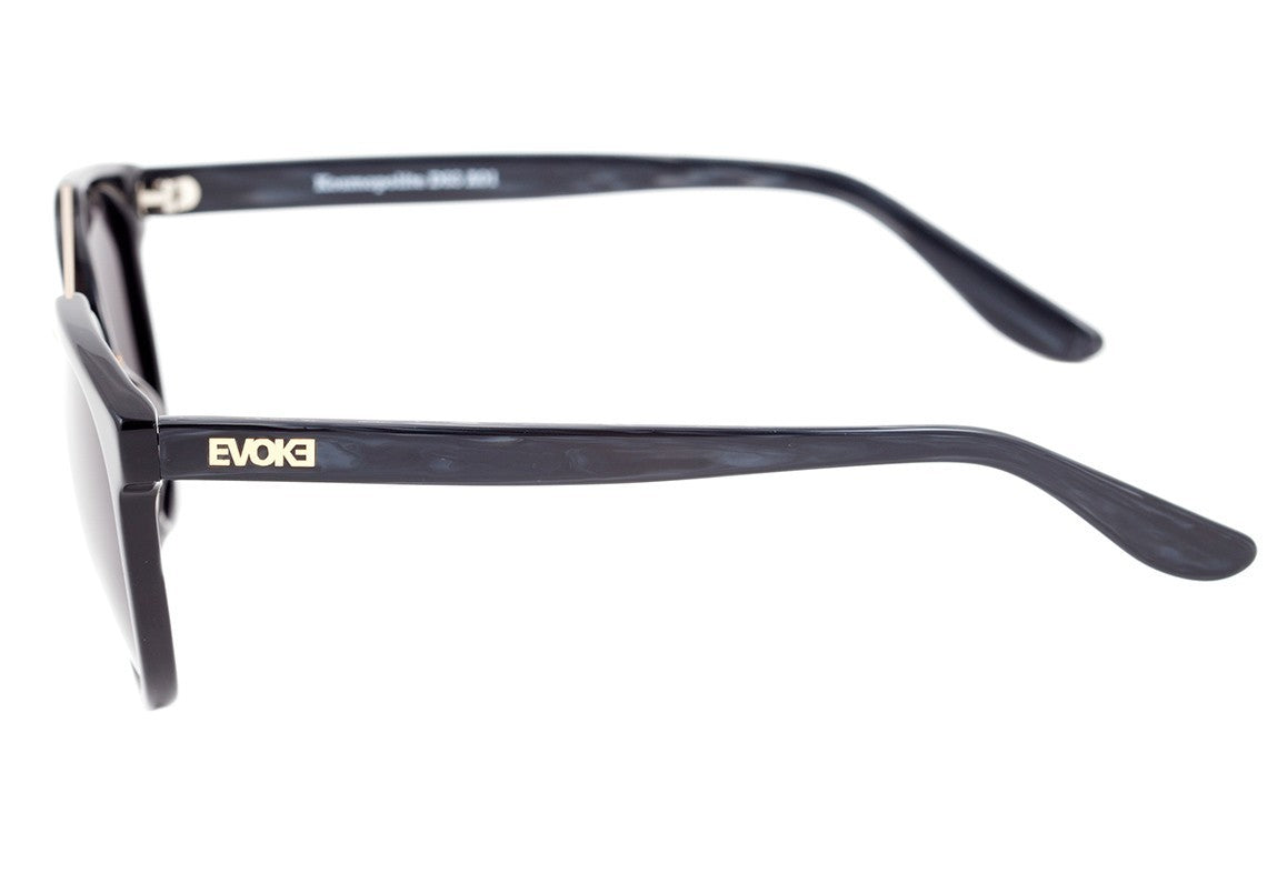 Evoke Kosmopolite Ds3 A01 Black Shine Temple Black Wood Gold
