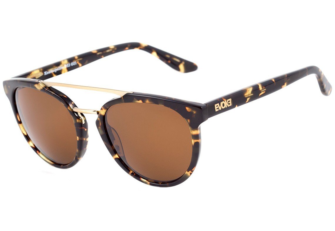 Evoke Kosmopolite DS3 G21 Blond Turtle Gold / Brown - 52 mm