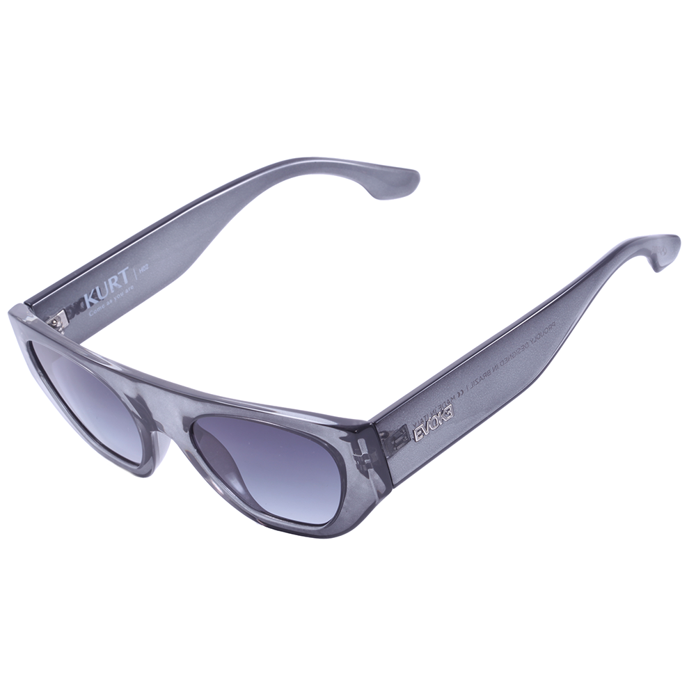 Evoke Kurt H02 Cinza Translúcido Preto Degradê - Sol - 52 mm