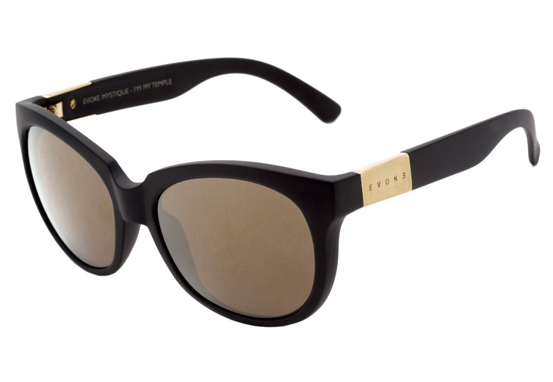 Evoke Mystique A14S Black Matte / Gold Espelhado - 52 mm - Sol