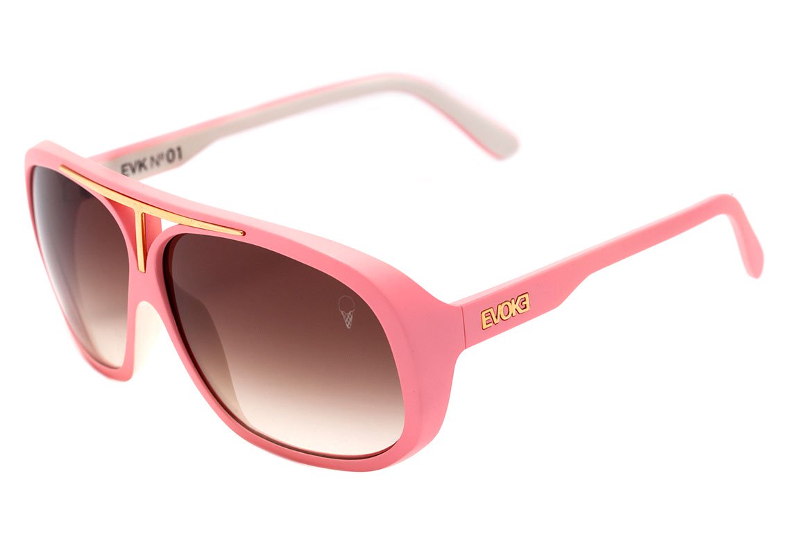 Evoke Evk 01 Ice Cream - Pink White Matte/ Brown Degradê - Sol