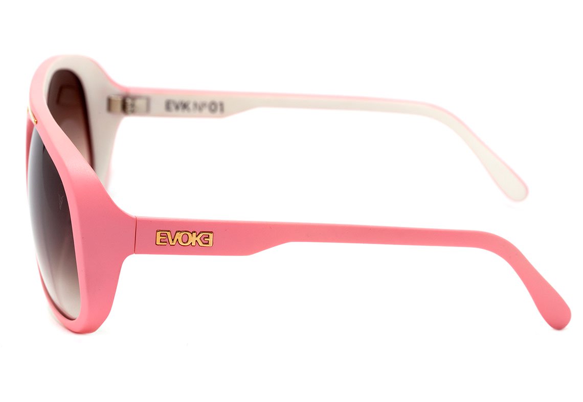 Evoke Evk 01 Ice Cream - Pink White Matte/ Brown Degradê - Sol