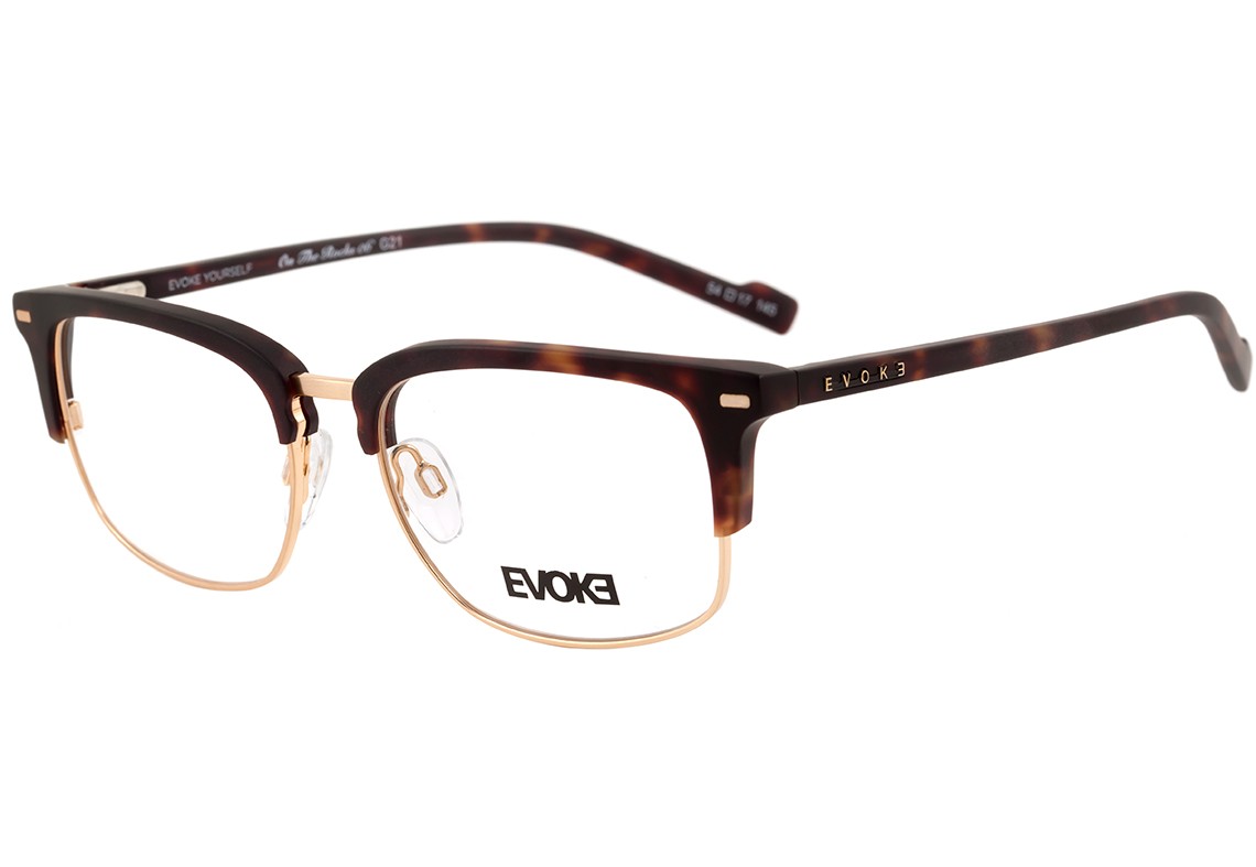 Evoke On The Rocks 06 G21 Matte Brown Turtle - Lente 5,4 cm - Grau