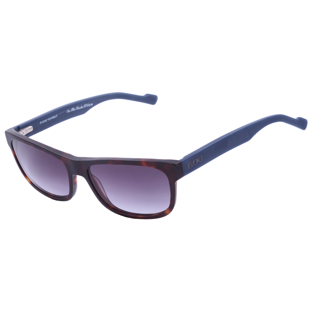 Óculos de Sol Evoke On The Rocks Iii G21S Matte Turtle Temple Blue/ Gray Degradê - Oculos Shop